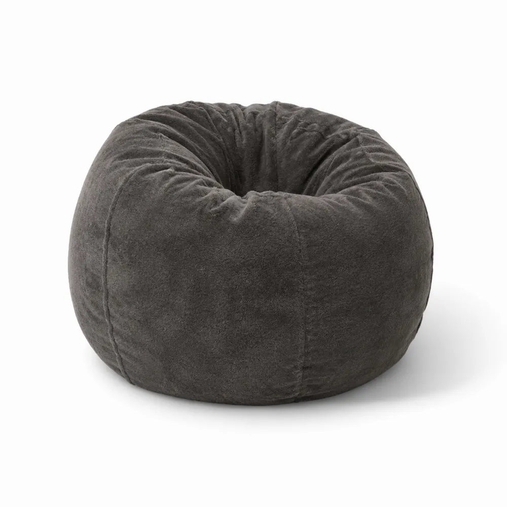 Sitzsack Dunkelgrau Mikrofaser 80x80x60 cm