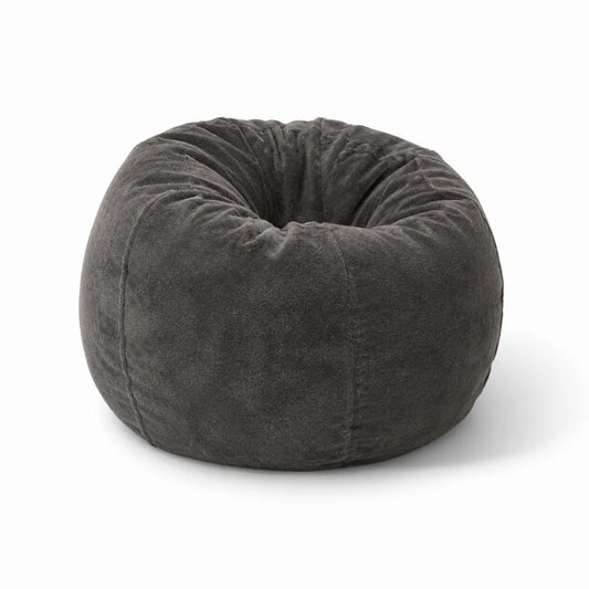 Sitzsack Dunkelgrau Mikrofaser 80x80x60 cm