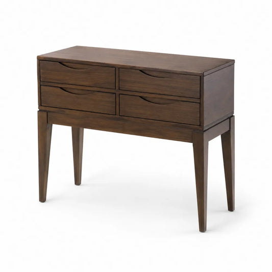 Konsolentisch Rechteckig Dunkelbraun Holz 90x35x75cm